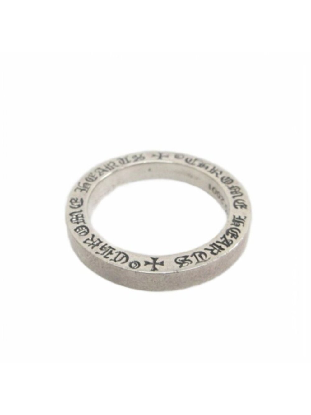 Chrome Hearts Spacer Pln Ring 925 Sterling Silver